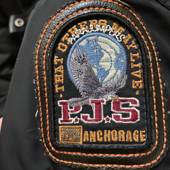 Parajumpers (p.j.s) black bomber coat - Picture 2 of 7